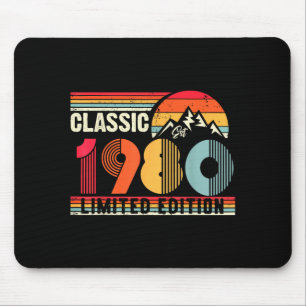 Clic 1980 Limited Edition 45 Jahre alt 45. Geburts Mousepad