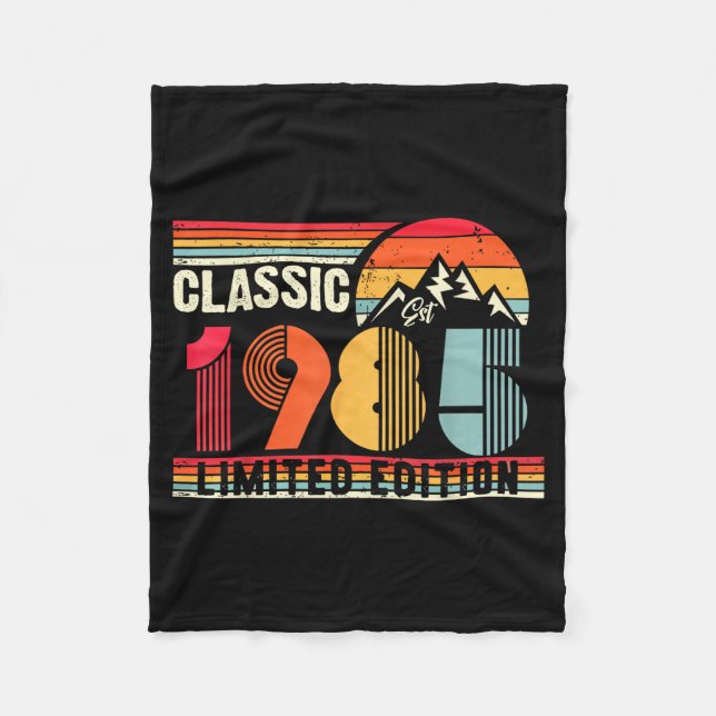 Clic 1985 Limited Edition 40 Year Old 40th Birthda Fleecedecke (Vorderseite)