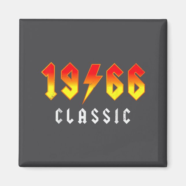 Clic 60 Birthday Decorations Men 60yr 1966 60th Bi Magnet (Vorne)