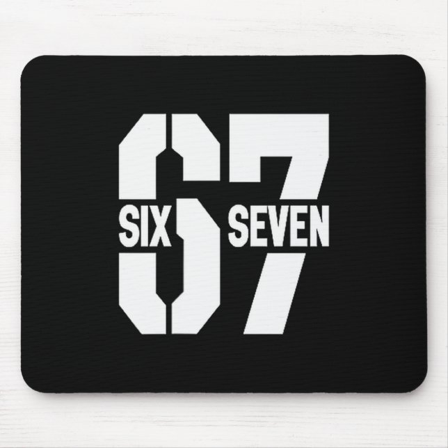 Clic 67 Meme - Ich liebe sechs sieben  Mousepad (Vorne)