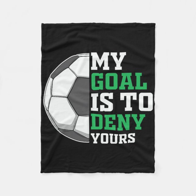 Clic Fußballspieler Leugne Deins  Fleecedecke (Vorderseite)