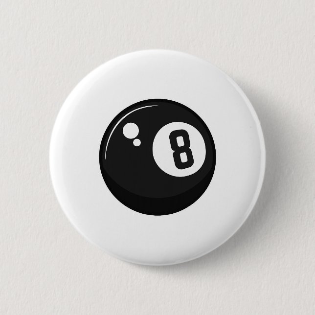 Clic Magic 8 Aight Ll Billiards Billard Billardspi Button (Vorderseite)