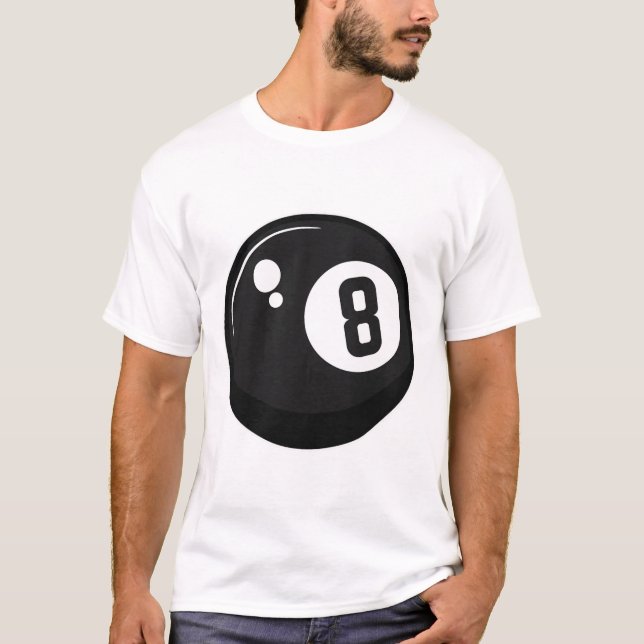Clic Magic 8 Aight Ll Billiards Billard Billardspi T-Shirt (Vorderseite)