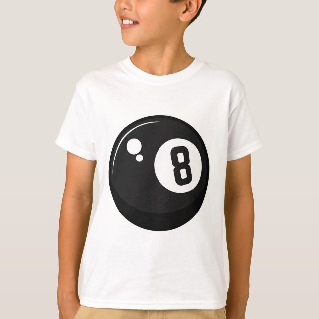 Clic Magic 8 Aight Ll Billiards Billard Billardspi T-Shirt (Vorderseite)