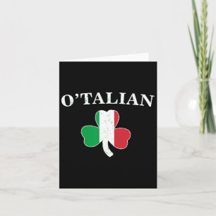 Clic O'talian Shamrock und Irlandflagge irischer S Karte