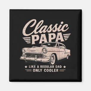 Clic Papa Lustiger Alter Muscle Cars Liebhaber Vat Magnet