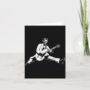 Clic Präsident Abraham Lincoln spielt Rock-Gitarre Karte