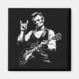 Clic Präsident Abraham Lincoln spielt Rock-Gitarre Magnet