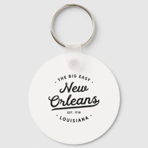 Clic Retro Vintage New Orleans Louisiana Casual Bi Schlüsselanhänger