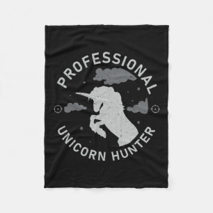 Clic Unicorn Jagdsaison - ein schmutziges Poly Uni Fleecedecke