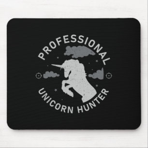 Clic Unicorn Jagdsaison - ein schmutziges Poly Uni Mousepad