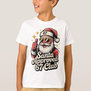 Clic Weihnachten 67 Santa Meme - Retro Santa Appro T-Shirt