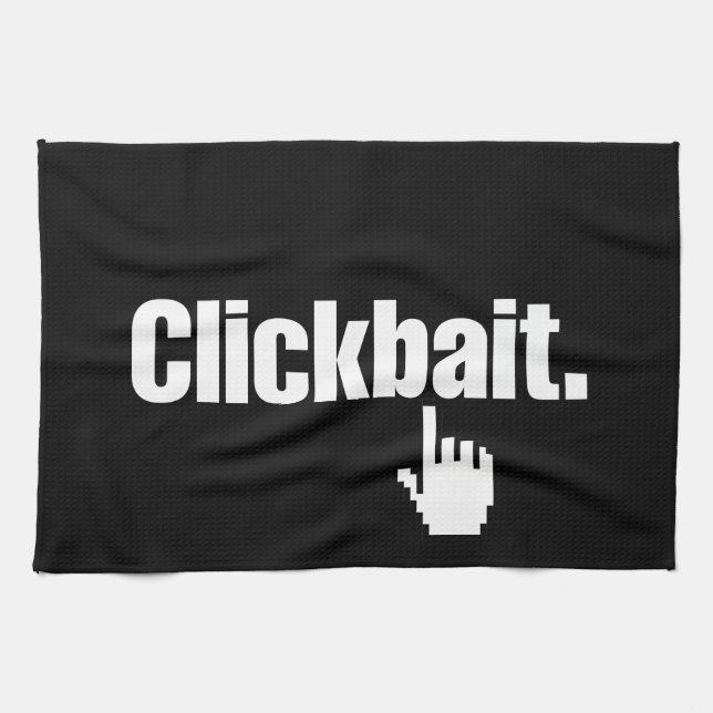Clickbait. Handtuch (Horizontal)