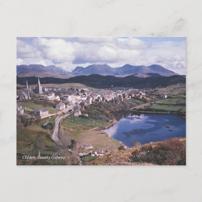 Clifden, Landkreis Galway, Irland Vintages Foto 19 Postkarte (Vorderseite)