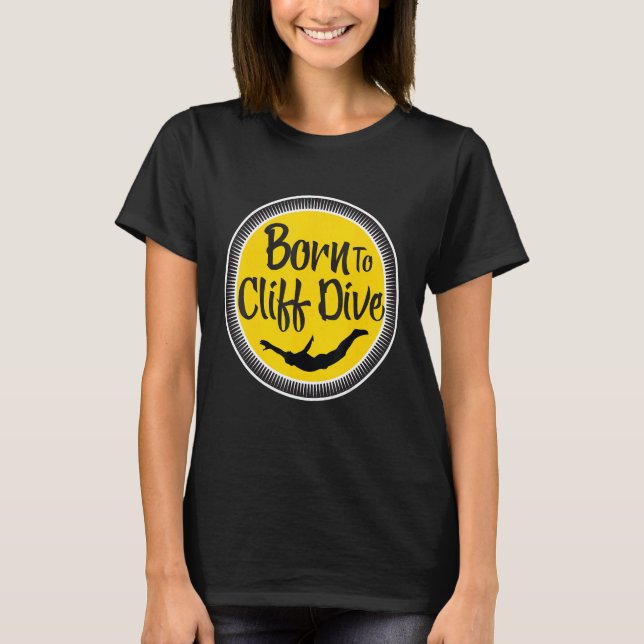 Cliff Diving Sea Dive Ocean High diver Scuba dive T-Shirt (Vorderseite)