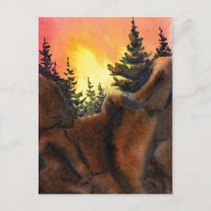 "Cliff Hanger #6" Landstraßen Postkarte