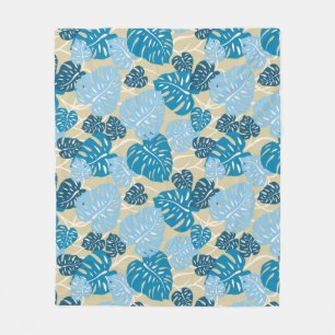 Cliff Hanger Hawaiian Monstera Blatt Fleecedecke