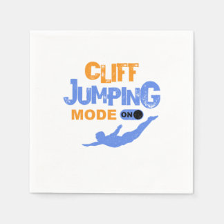 Cliff Jumping Mode On Cliff Diving Cliff Jump Gift Serviette