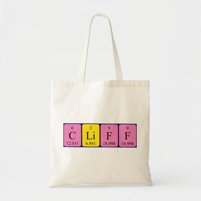 Cliff Periodenname des Totschlages Tragetasche (Vorne)
