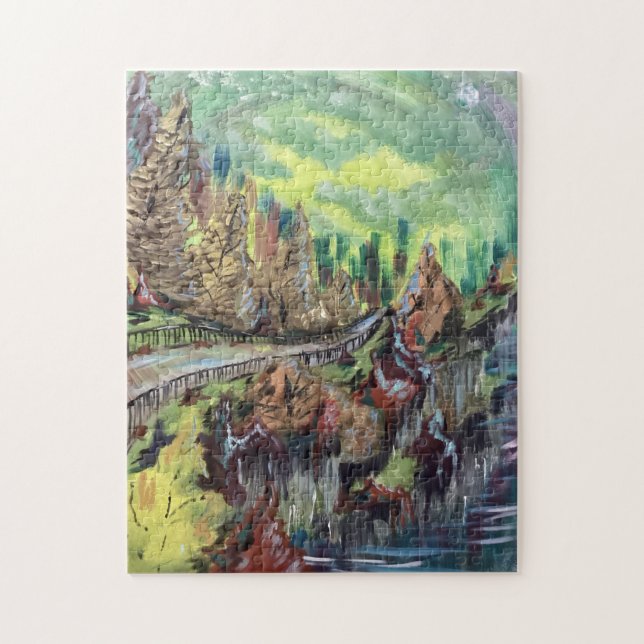 Cliff Side Scene Puzzle (Vertikal)