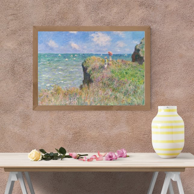 Cliff Walk in Pourville von Claude Monet Poster (Von Creator hochgeladen)