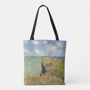 Cliff Walk in Pourville von Claude Monet Tasche