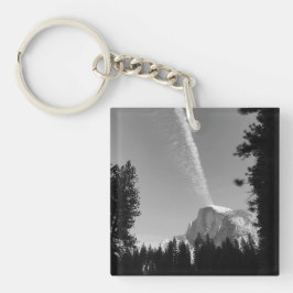 Cliffing Cloud Yosemite Sky Black and White Foto Schlüsselanhänger