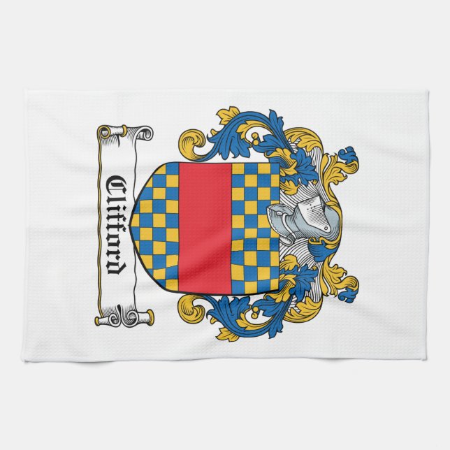 Clifford Familienwappen Küchentuch (Horizontal)
