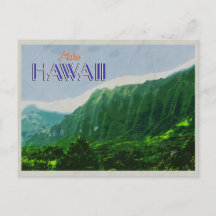 Cliffs of Hawaii Vintage Travel Poster