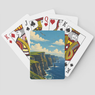 Cliffs of Moher Irland County Clare Retro Reise Spielkarten