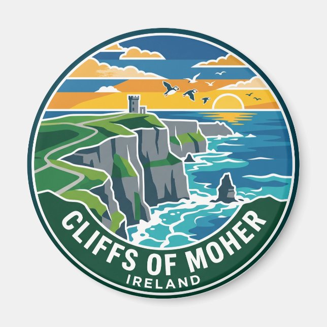 Cliffs of Moher Irland Magnet (Vorne)