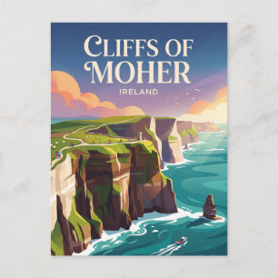 Cliffs of Moher Irland Postkarte