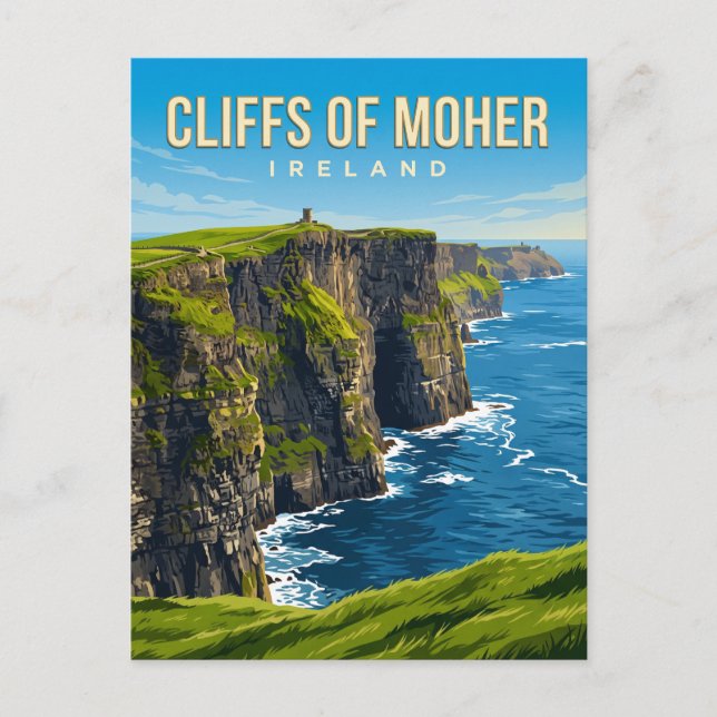 Cliffs of Moher Irland Postkarte (Vorderseite)
