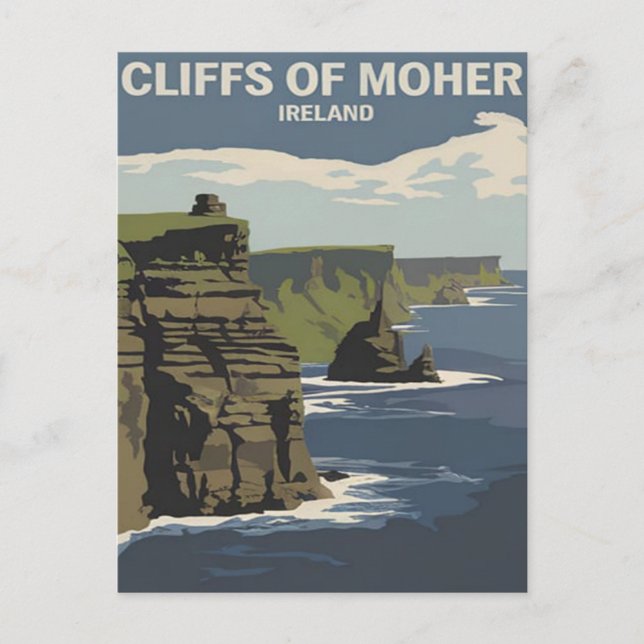 Cliffs of Moher, Irland Postkarte (Vorderseite)