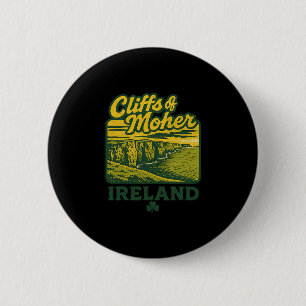 Cliffs Of Moher Irland Retro-Urlaubslandmarke So Button