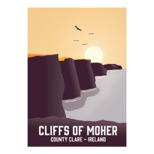 Cliffs of Moher Landkreis Clare, Irland. Fotodruck