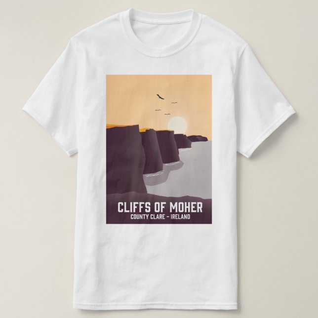 Cliffs of Moher Landkreis Clare, Irland. T-Shirt (Design vorne)