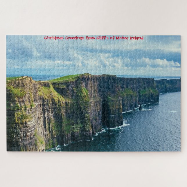 Cliff's von Moher Irland. Jigsaw Puzzle (Horizontal)