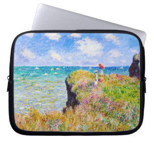 Clifftop Weg bei Pourville Claude Monet Laptopschutzhülle