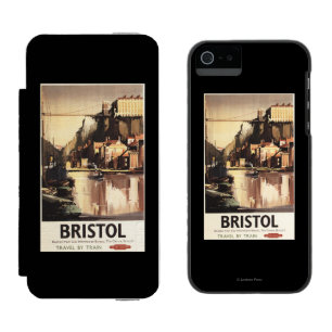 Clifton Hängebrücke und Boote Incipio Watson™ iPhone 5 Geldbörsen Hülle