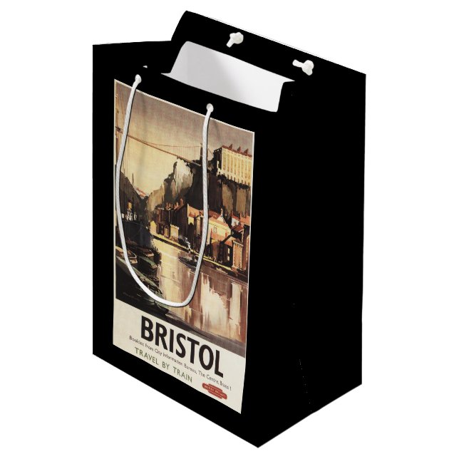 Clifton Hängebrücke und Boote Mittlere Geschenktüte (Vorderseite Schrägansicht)