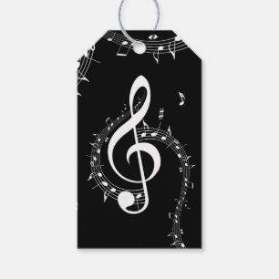 Climactic G Clef Music Black Geschenkanhänger