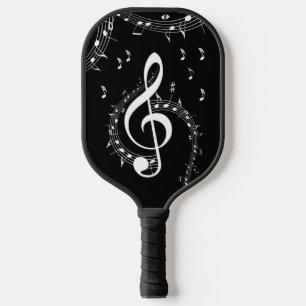 Climactic G Clef Music Black Pickleball Schläger
