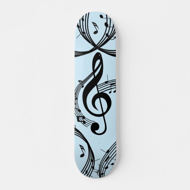 Climactic G Clef Music Blue Skateboard (Vorne)