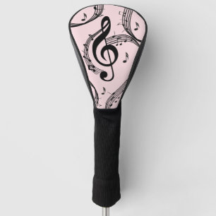 Climactic G Clef Music Pink Golf Headcover