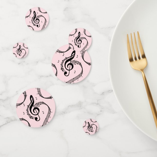 Climactic G Clef Music Pink Konfetti (Gruppe)