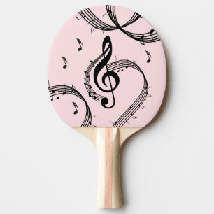 Climactic G Clef Music Pink Tischtennis Schläger