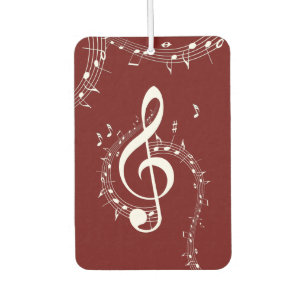 Climactic G Clef Music Red Autolufterfrischer