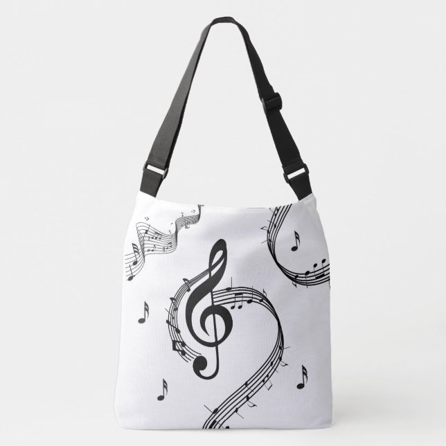 Climactic G Clef Music Tragetaschen Mit Langen Trägern (Vorderseite)