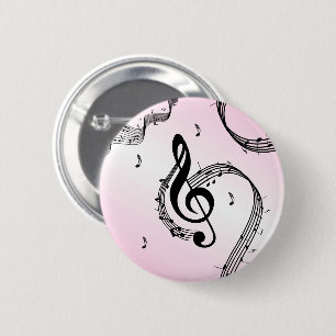 Climactic G Clef Pink Button
